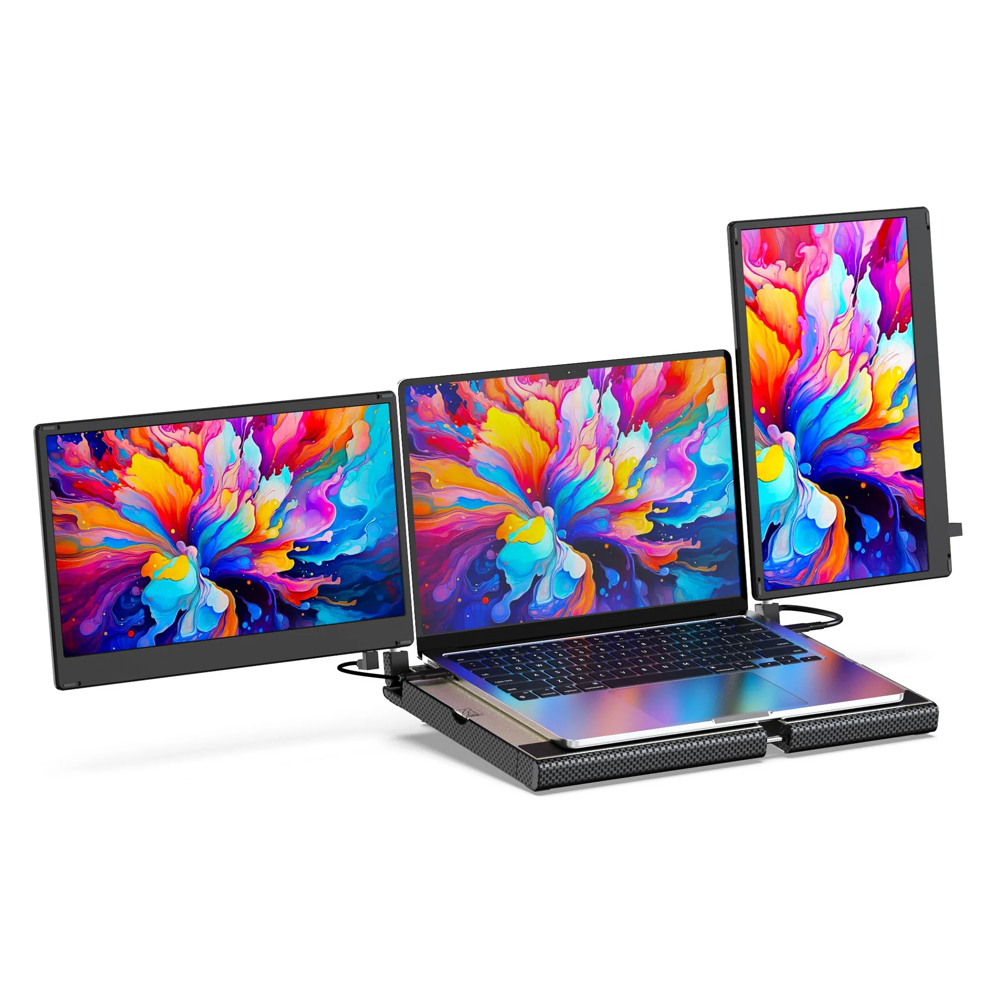 Для Mac/Wins/Chrome 14-дюймовый ЖК-дисплей Plug Play IPS, легко складной, с несколькими дисплеями, USB C, удлинитель экрана ноутбука