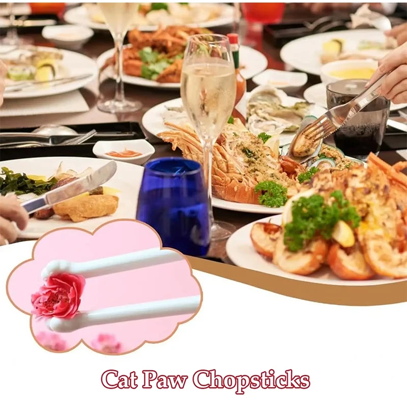 عيدان تناول الطعام الإبداعية على شكل مخلب القط للأطفال المبتدئين عيدان تناول الطعام العملية للتدريب على تعلم عيدان تناول الطعام المساعدة #4