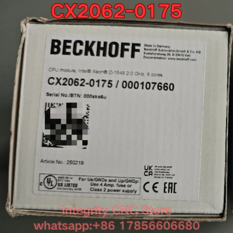 New CX2062-0155 CX2062-0175 CX2062-0170 CX2062-0162 CX2062-0195 PLC module requires negotiation