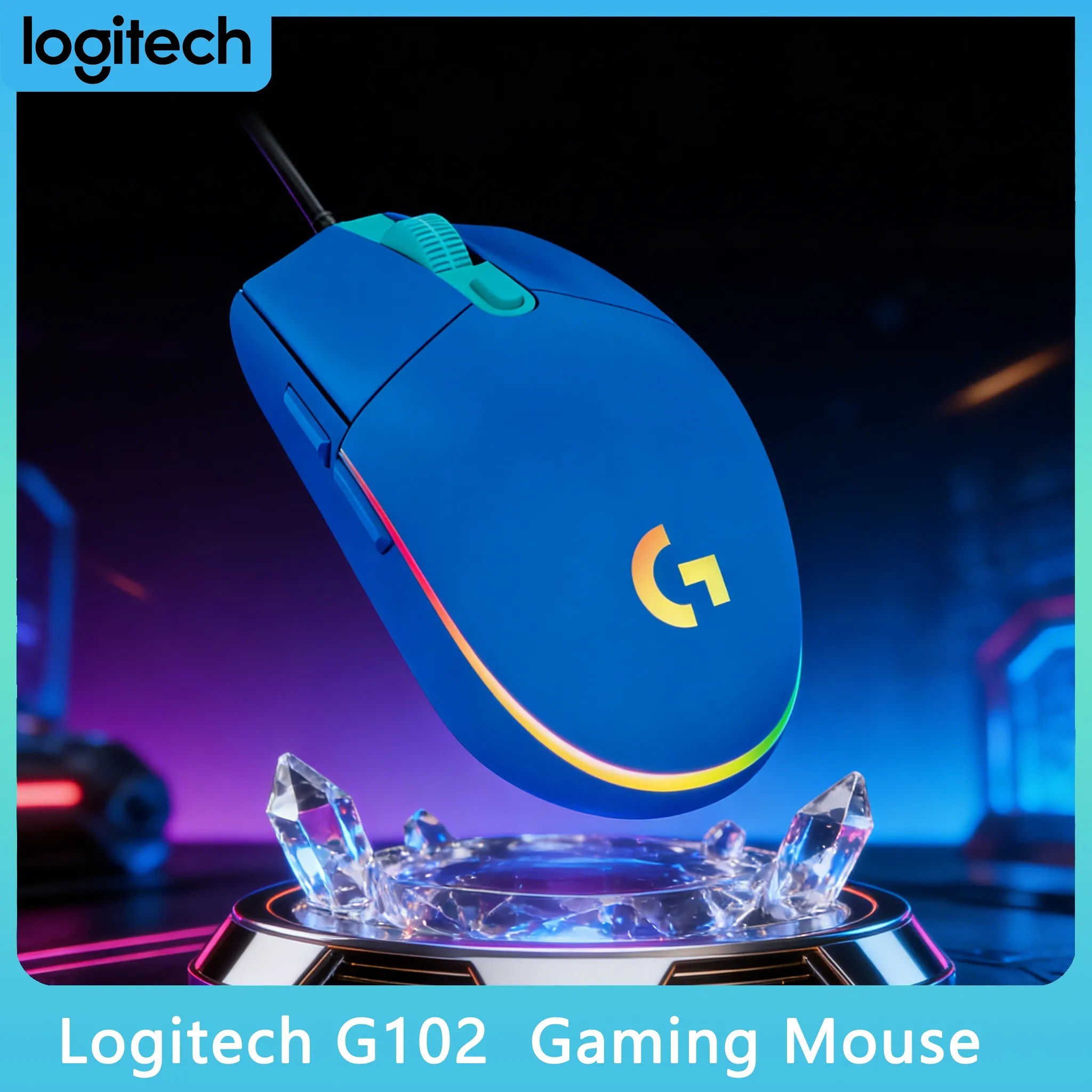 

Игровая периферия Logitech G102 с мгновенным откликом 1 мс и разрешением 8000 DPI