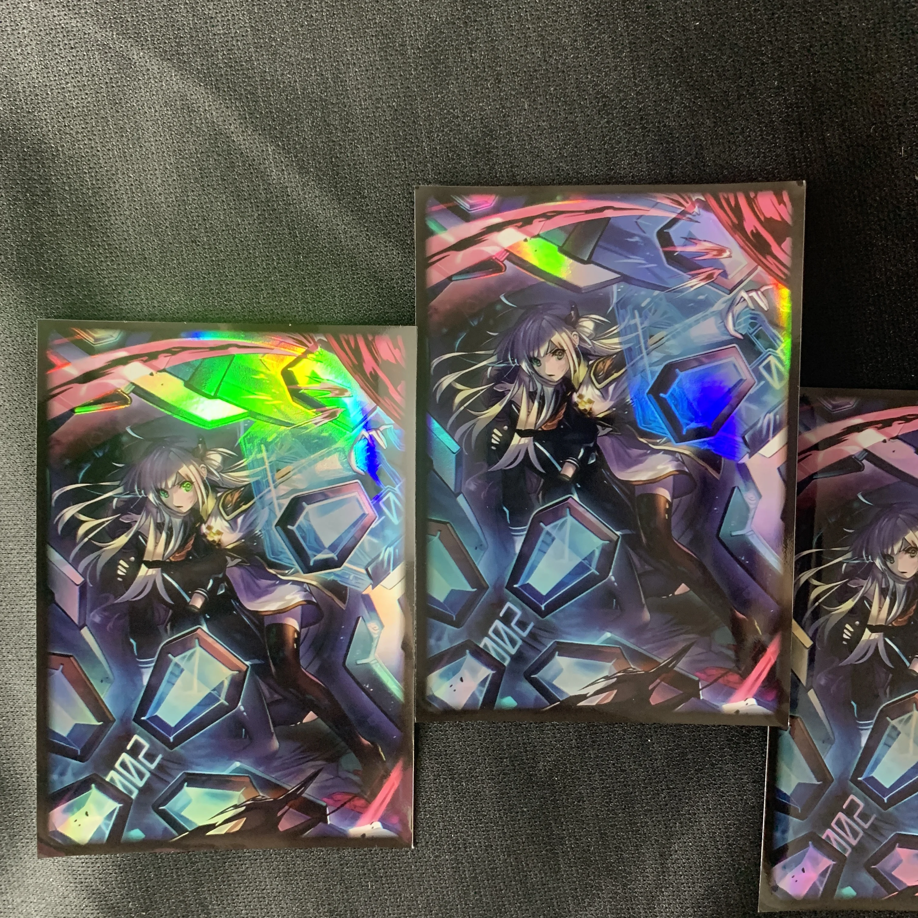 50PCS YGO Kaarthoezen Japanse Maten OCG Trading Cards Holografische Glans Protector Case Cover 63×90MM