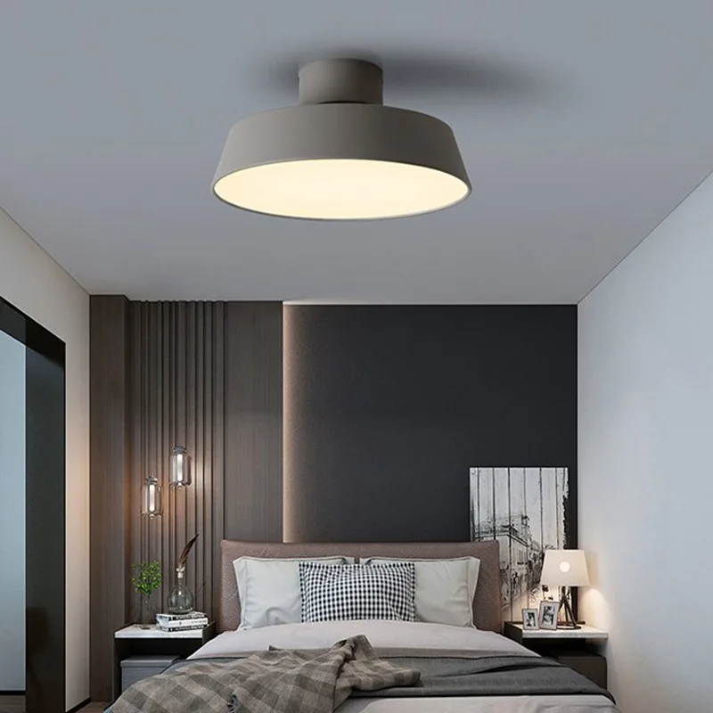 Minimalist Round Acrylic Ceiling Lamp Home Accessories Study Bedroom Aisle Corridor Hotel Modern LED Pot Cover Interior Lighting