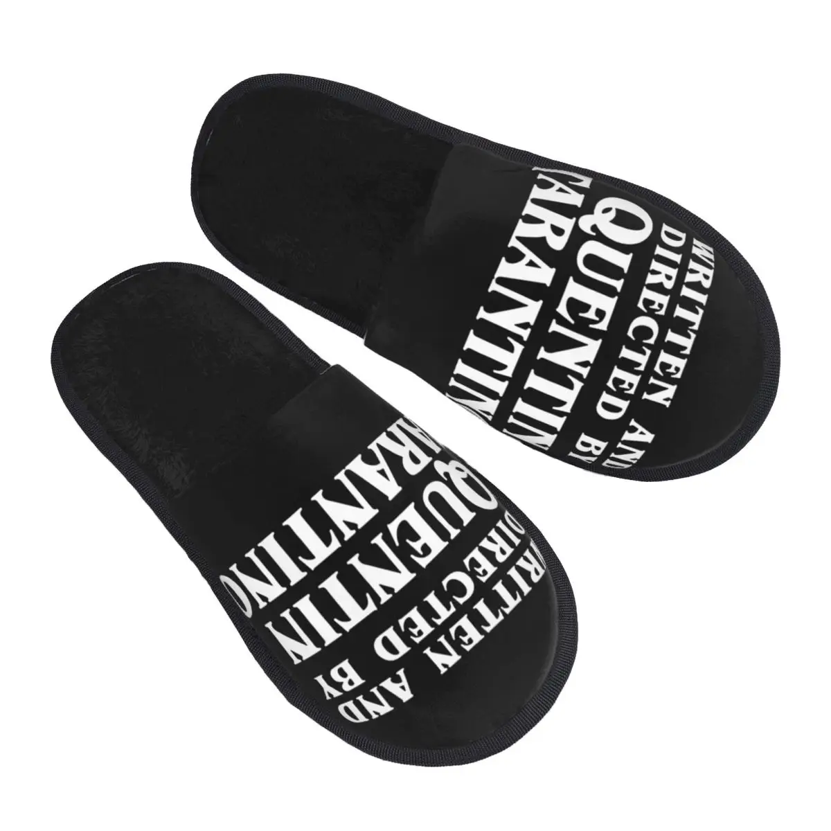 Custom Retro Movie Quentin Tarantino House Slippers Soft Warm Pulp Fiction Kill Bill Memory Foam Fluffy Slipper Indoor Shoes