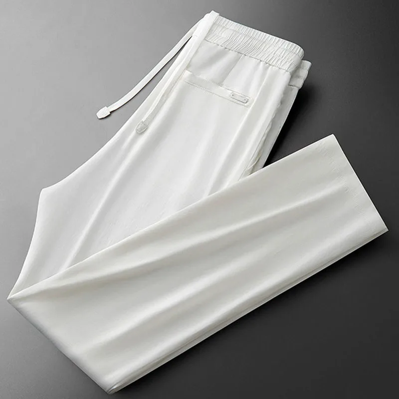 High-end summer ultra-thin breathable men's versatile straight-leg casual pants