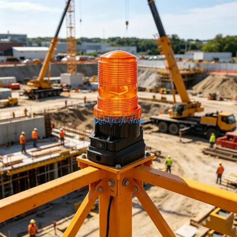 E65E Double Power Hazard Beacon For Safety And Visibilities LED Warning Lights With Easy Setups