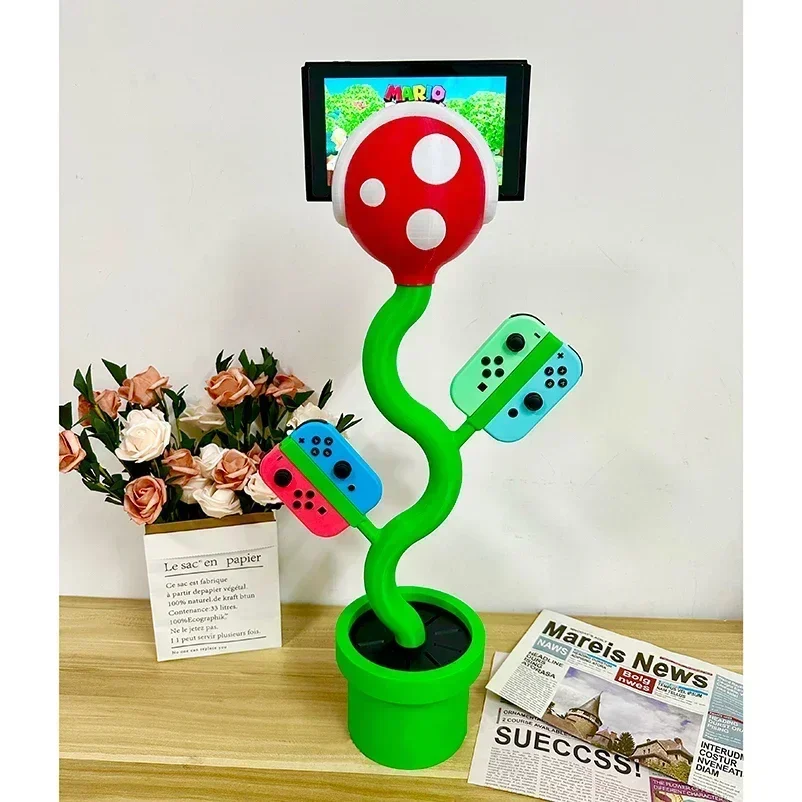 Switch Stand Storage Holder Ns Cannibal Flower Organizer Rack Charging Switch Stand Desktop Ornament Toys Birthday Gift