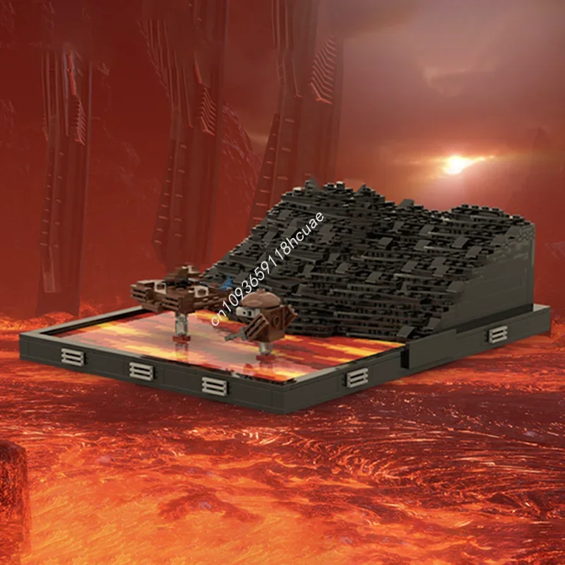 873pcs MOC De Duel Mustafar Star Battle Model Bouwstenen Kerstcadeaus Architectuur Creatief Idee Kinderen Speelgoed Verjaardag