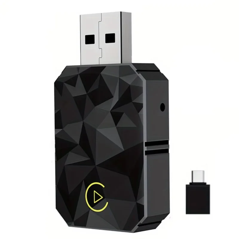 ELECT-Carplay Box Mini Auto Wireless Adapter For Android Mini Auto Wireless Adapter, 5Ghz Wifi Type-C/USB Plug Play