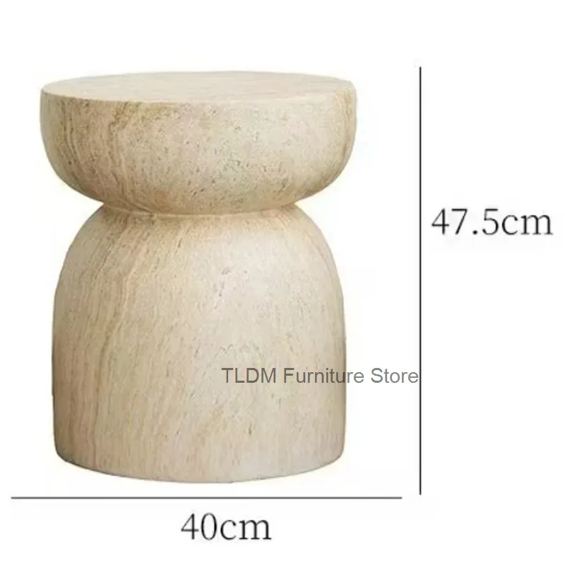 Modern Sculptural Side Table, Mushroom-Shaped Accent Stool, Minimalist End Table for Bedroom & Living Room Decor view 6