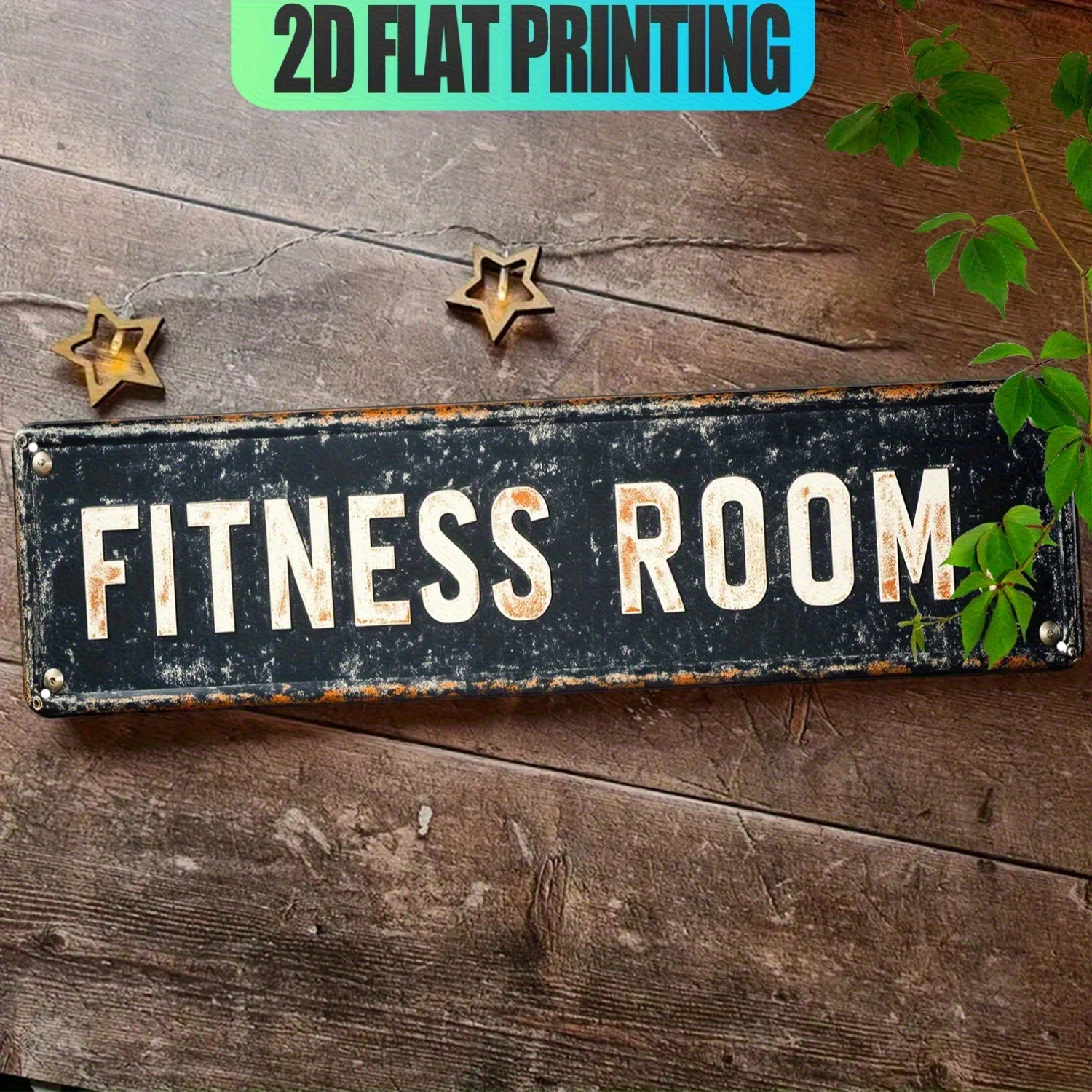 2D Flat, 1pc Farmhouse Style Retro 