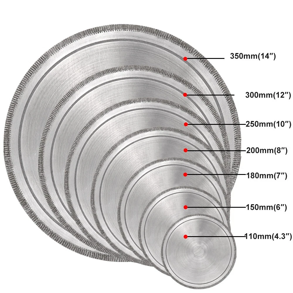 Peijian 80/100/110/120/150/200mm Lapidary Blades Stone Cutting Saw Lade Super-thin For Glass Jewelry Stone Bore 20mm 25mm
