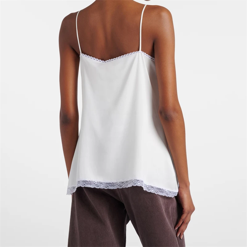 New summer women's lace-trimmed floral camisole top, high quality, fashionable, sexy, comfortable, and suitable as an inner bra.