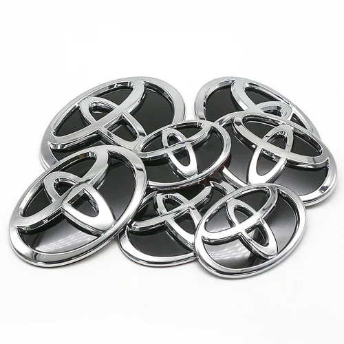 Imagen 2 del producto Emblema del capó de la cabeza delantera del coche, pegatina del maletero del parachoques trasero, insignia de estilo Toyota Hilux Prius Avensis Auris Corolla Camry