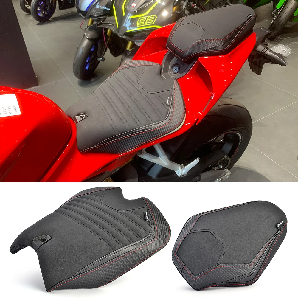 For Ducati Panigale V4 2025-2026 Rear Passenger Front Rider Solo Seat Cowl Cushion Pad Motorcycle