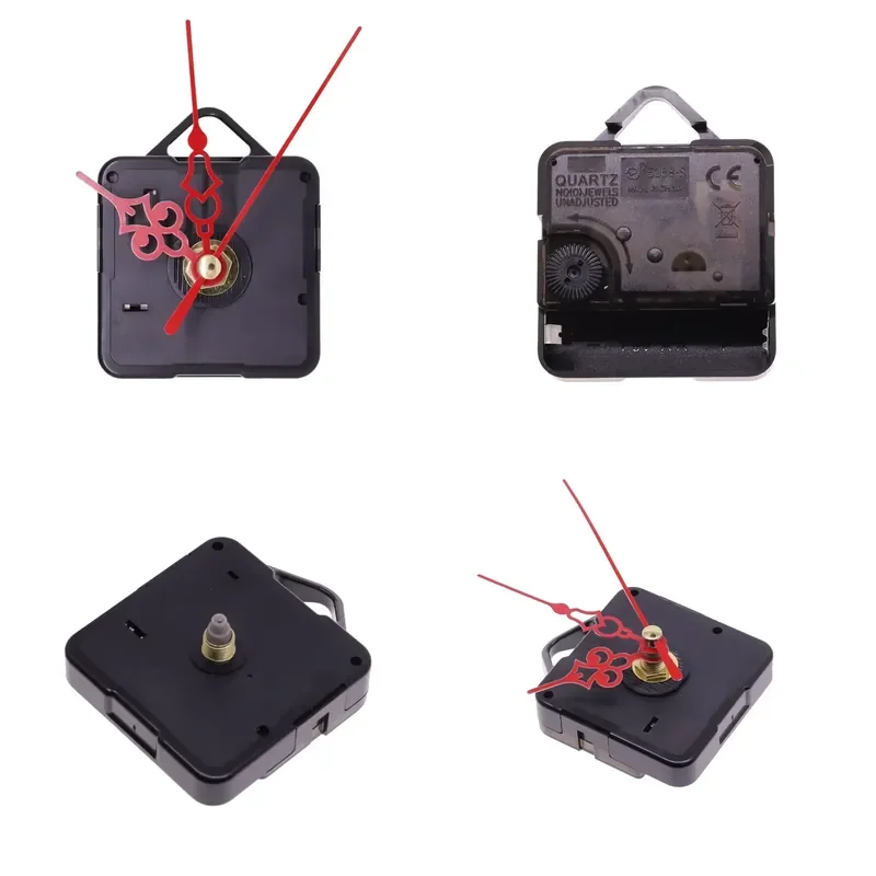 Professional Quartz Wall Clock Movement DIY Repair Tool Accessory Kit with Red Hands Practical Replacement Parts