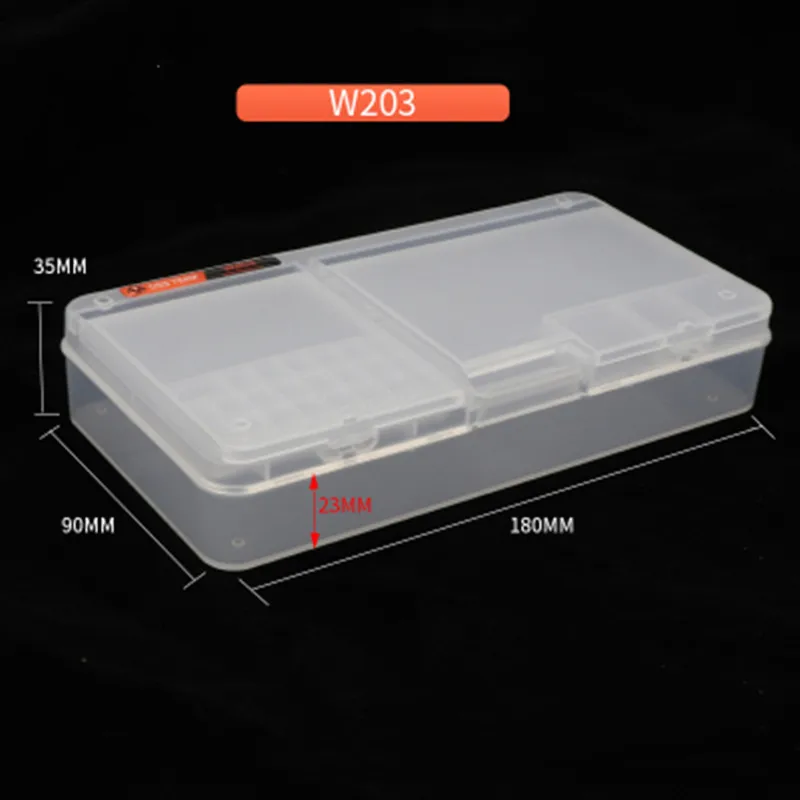 W203 Multifunctiona Plastic Storage Box For Phone Motherboard Component LCD Screen Chip Storage Box Tool