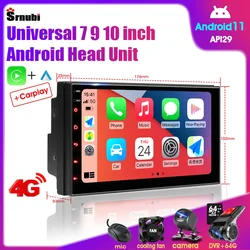 2 Din Android 11 Auto Carplay Autoradio Multimediaspeler Universele Stereo voor Volkswagen Nissan Hyundai Toyota Kia Suzuki Lada