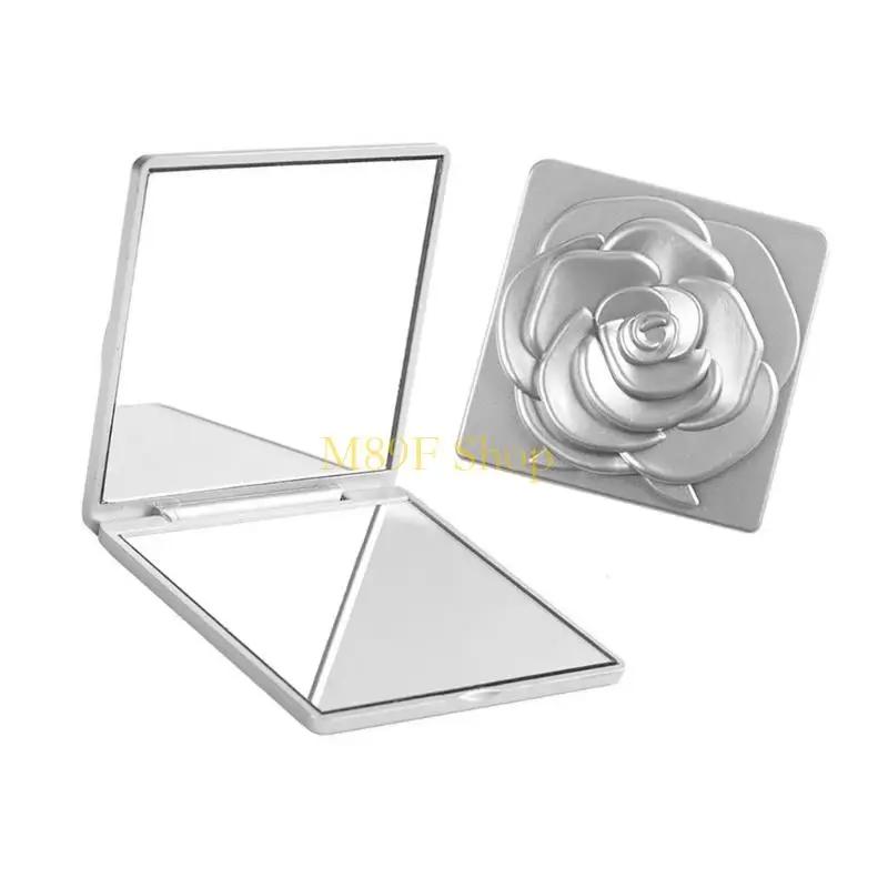 M89F Mirror cosmético viagem dupla face com moldura plástica fina e superfícies espelho profissional