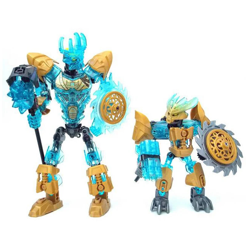   Bloques de Construcción Bionicle Warriors, Ekimu el Creador de Máscaras, Protector, Ice Umarak el Destructor, Figuras de Acción de Anime, Colección de Ladrillos