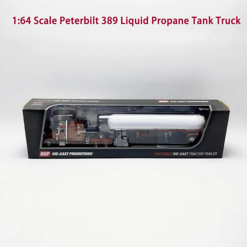 

DCP 1:64 Scale Peterbilt 389 Liquid Propane Tank Truck Alloy Car Model Adult Children Toy Gifts Collection Static Display