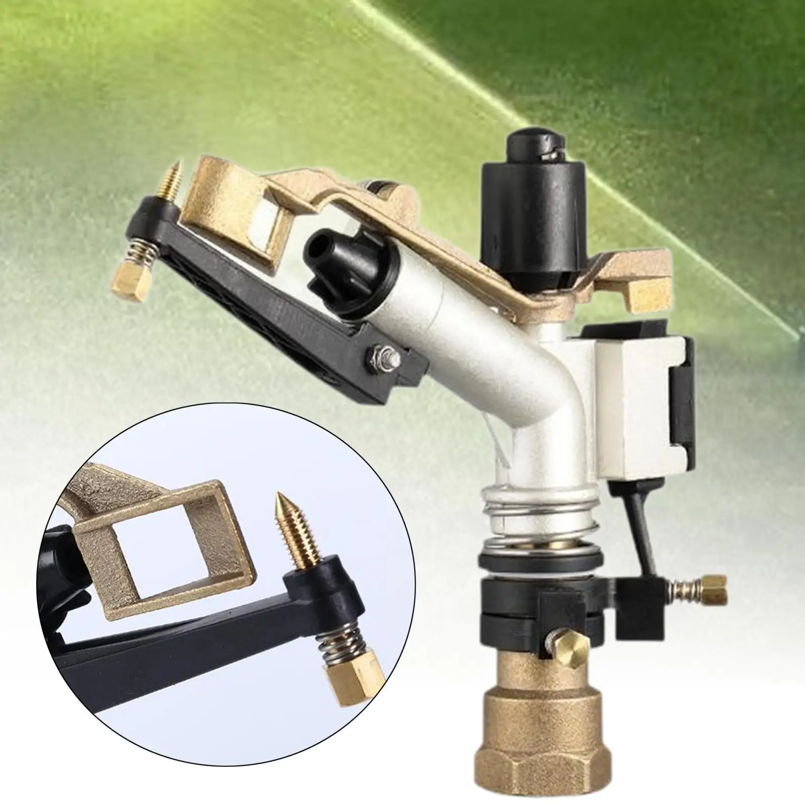 Rocker Impact Sprinkler Nozzle Water Sprinkler Easy Installation Agricultural Irrigation for Farmland Farm Grass Irrigation