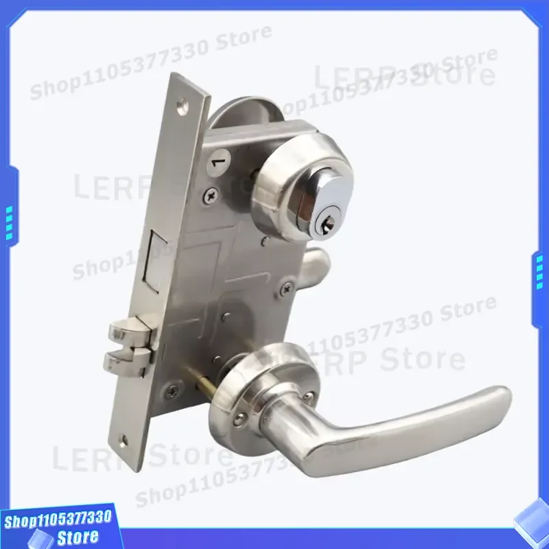304 Stainless Steel Fireproof Latch Professional Inner Door Lock High Quality Heavy Duty Security Hardware for Home Office