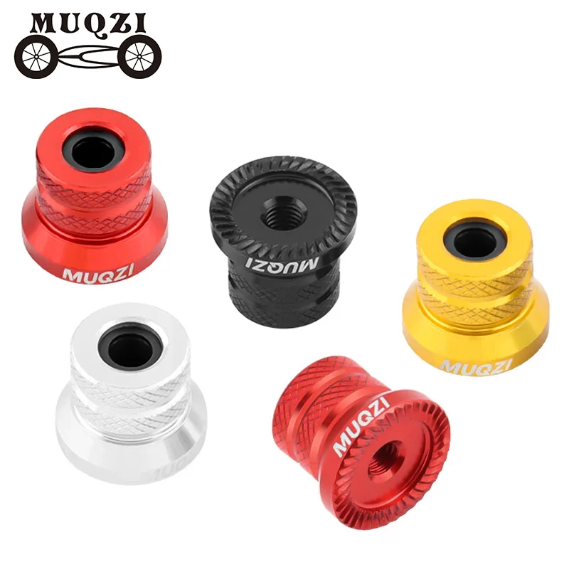 MUQZI 2pcs Quick Release Axle Skewer M5 Screw Bike Hub Front Rear Skewers Bolt