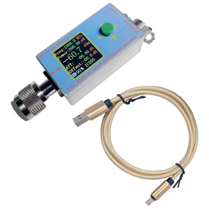 

A84Z-New 10Ghz LCD RF Power Meter V7 N-Type Type-C USB Full-Band RF Circuit Development Network Serial Communication Easy To Use