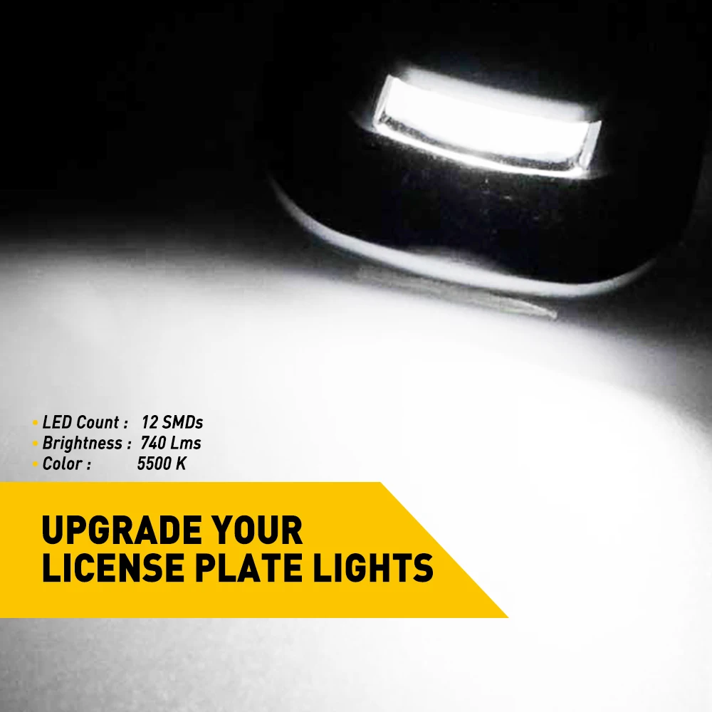 2 قطعة 12LED رقم ترخيص السيارة لوحة ضوء لشروليه C/K-سلسلة 1500 2500 3500 بيك اب 1988 1989-2000 أضواء لوحة ترخيص السيارة