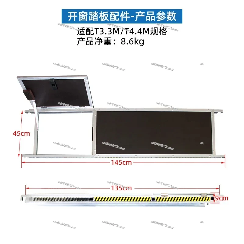 Adjustable Aluminum Telescopic Scaffold, Movable Folding Ladder Platform