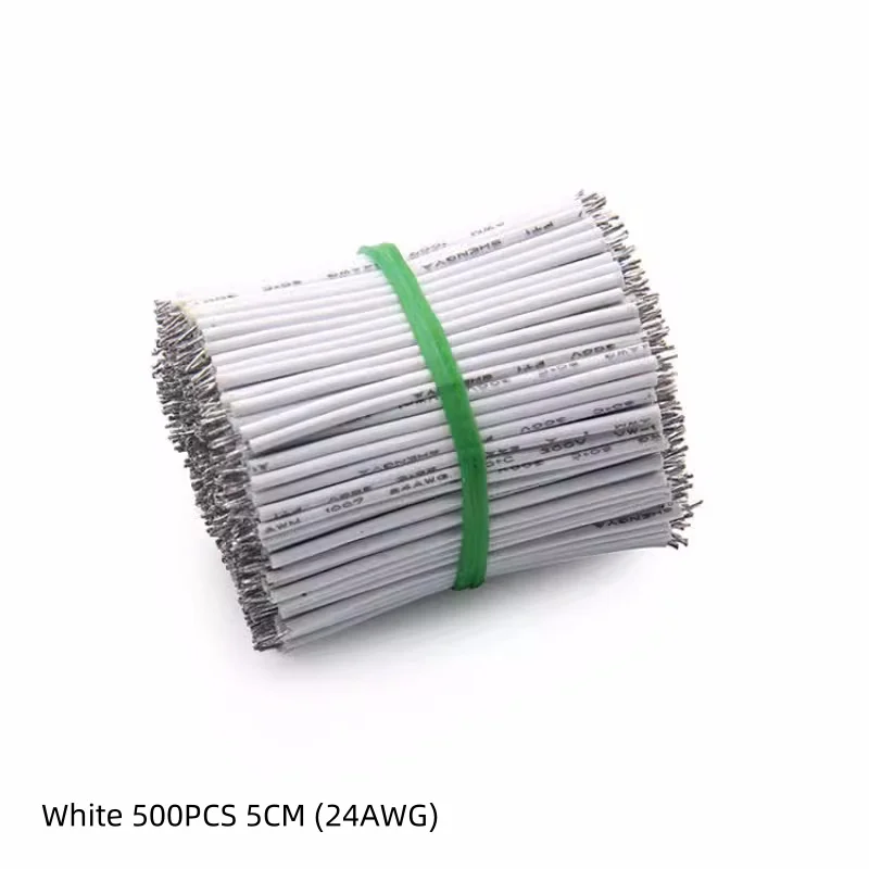 24AWG double ended tinned wire jumper 24AWG electronic connection wire soldering wire wire 5cm wire