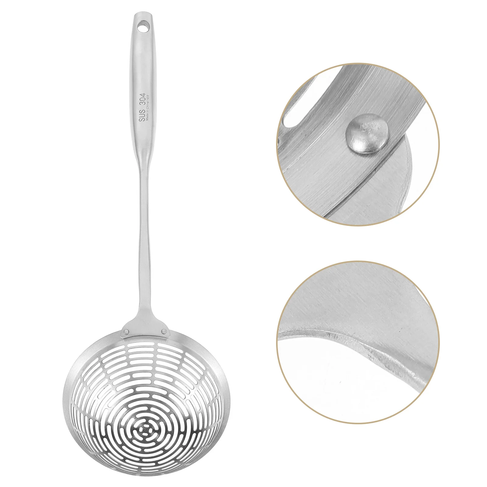 

Stainless Steel Strainer Spoon 304 Mesh Colander For Frying Oil Noodles Skimmer Rustproof Kitchen Supplies Hot Pot Tool