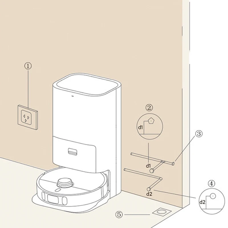 Original XIAOMI MIJIA Omni Robot Vacuum Cleaners Mop 1S Automatic Up And Down Water Device Spare Parts Pack Kits Accessories