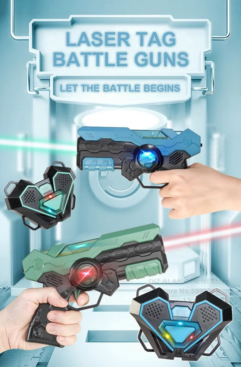 Laser-Tag-Kampfspiel-Pistolenset, elektrische Infrarot-Spielzeugpistolen, Kinder-Lasergame-Set, Pistole für Jungen, Kinder, Indoor- und Outdoor-Sport – Detail 12