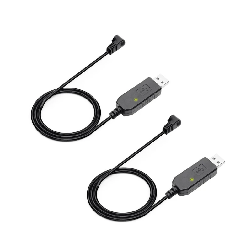 สายชาร์จวิทยุสองทางพร้อมไฟแสดงสถานะสายชาร์จ