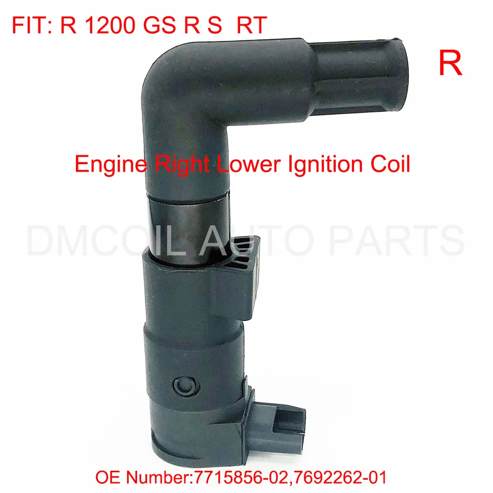 IGNITION COIL RIGHT LOWER DETONATOR FOR BMW MOTORCYCLE R1200GS R1200R R1200S R1200RT R12 R12T 1999-2010 7715856-02 7692262-01