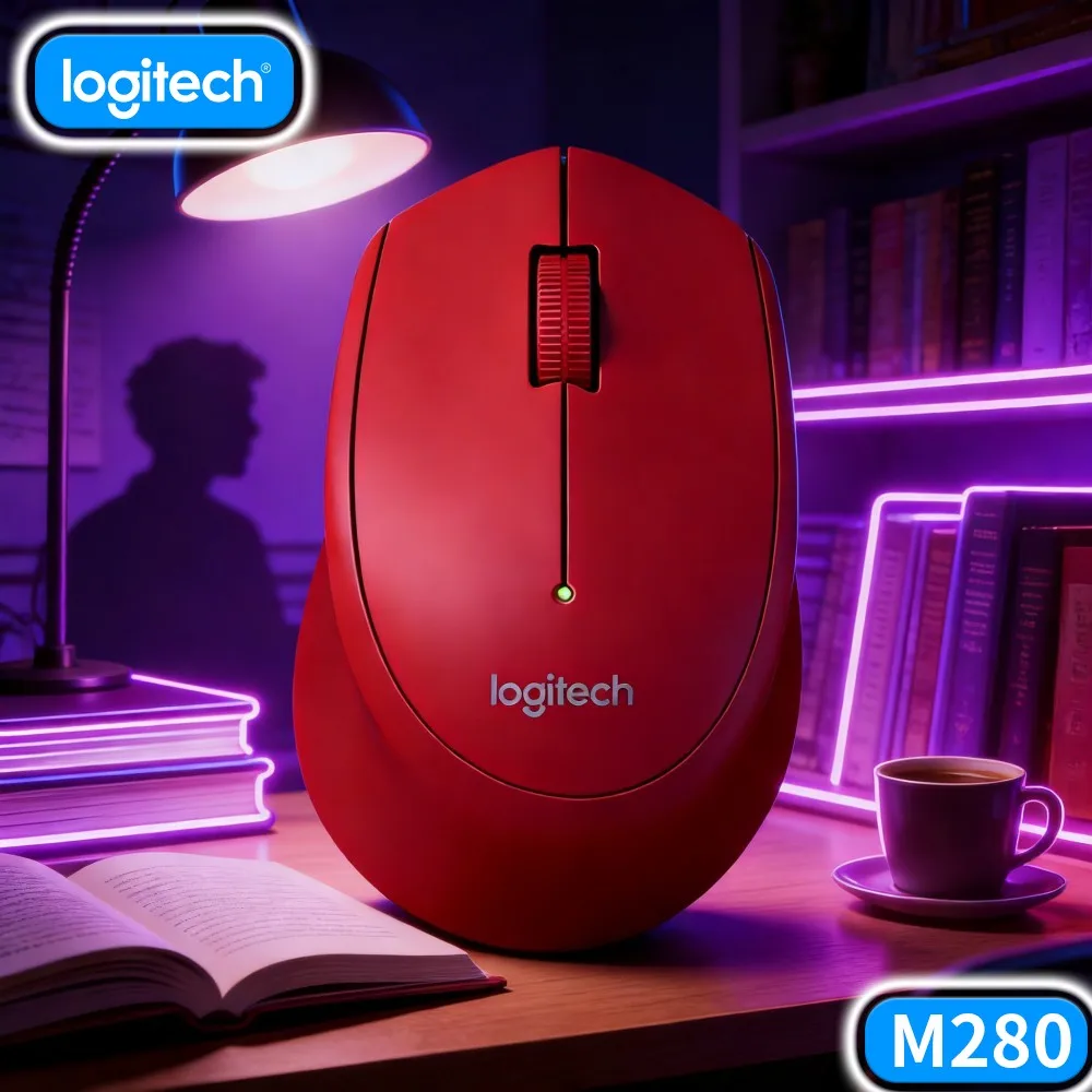 Robust Inner Structure Wireless Mouse M280 Nano Dongle Storage For Business Outing Home Office Everyday Desktop Laptop Work