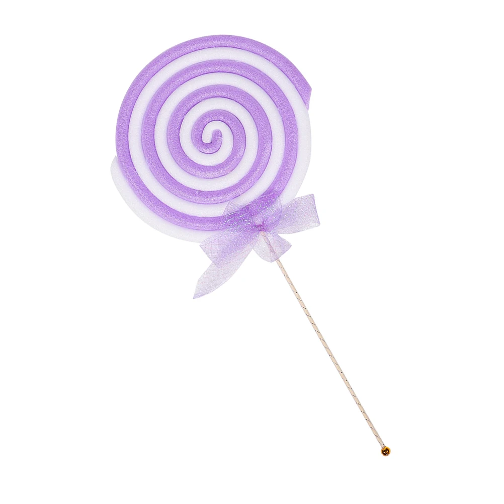 

Simulation Lollipop Fake Food Adornment Purple Props Photo Booth Decorations Mini Size h held photography props realistic