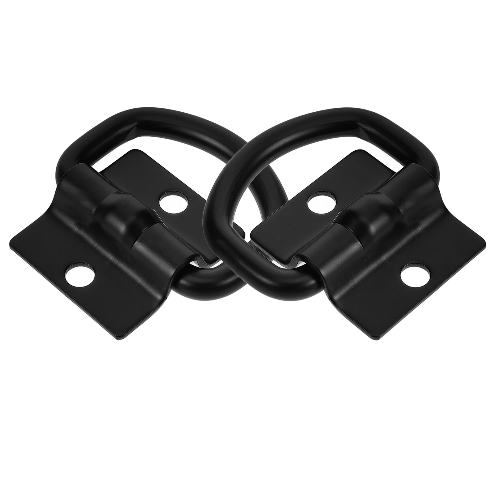 

2pcs Truck Hooks Cargo Anchors D Rings Tie Down Straps Trailer Accessories Lashing Rings Heavy Duty Compatible Safe