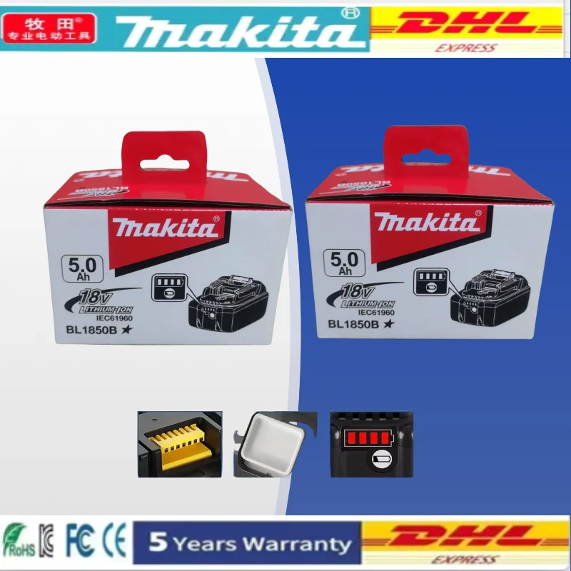 

NEW100% original Makita 18V power tool battery and charger, for Makita tools BL1830 BL1830B BL1840 BL1840 BL1850 BL1850B 18650