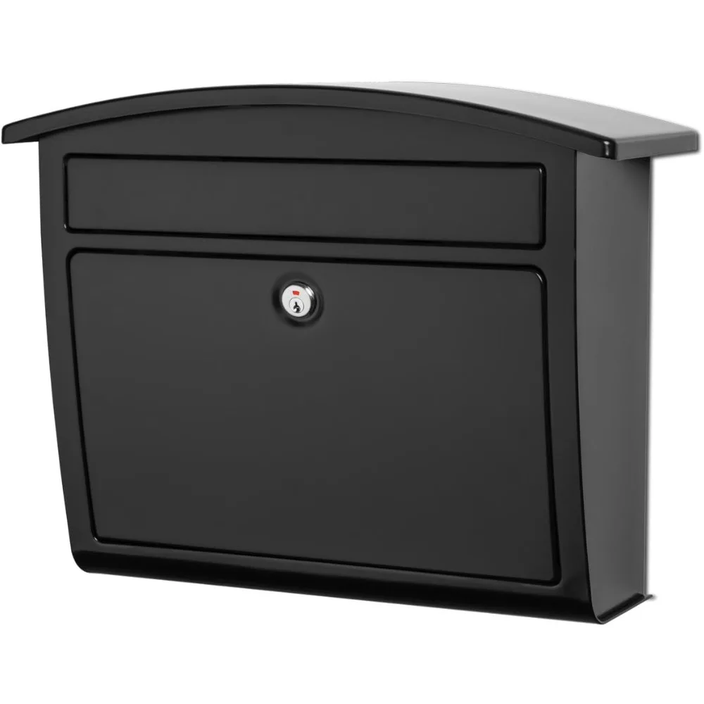 

Mailboxes Dal Rae Galvanized Steel, Locking, Wall Mount Mailbox, 2562B-10, Black, Medium Capacity