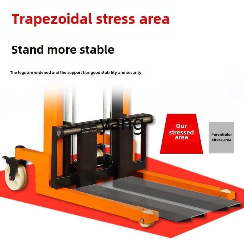 Lhh semi-electric forklift hydraulic lift handling stacker 2 tons 1 ton forklift