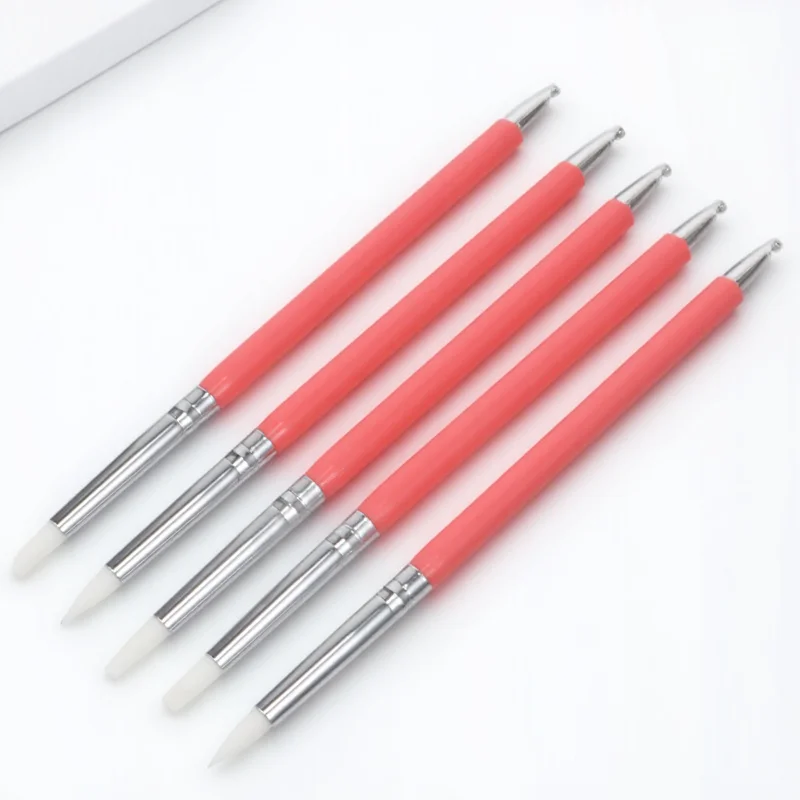 

5pcs Dual Head Art Brush Pen For Natural False Nails Salon Home Use Nail Gel Painting Tool Manicure Dotting Pen Nail