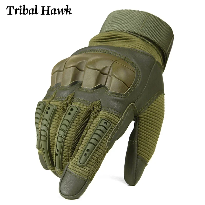 

Tactical Gloves Touch Screen Hard Knuckle Gloves Men Shooting Combat Paintball Camo PU Leather Full Finger Gloves