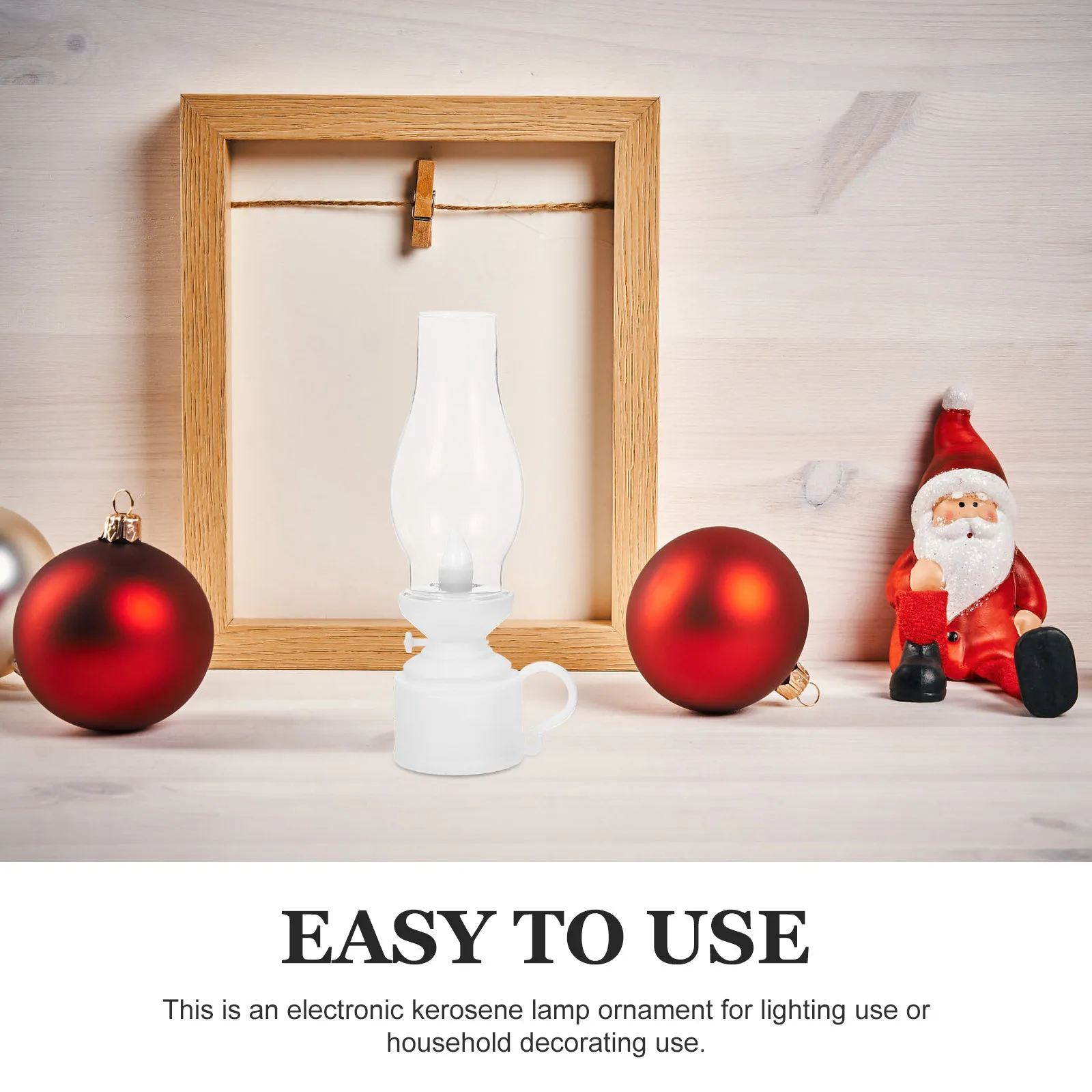 

1pcs Electronic Lamp Oil Lantern Portable For Camping Hiking Christmas Halloween Outdoor Indoor