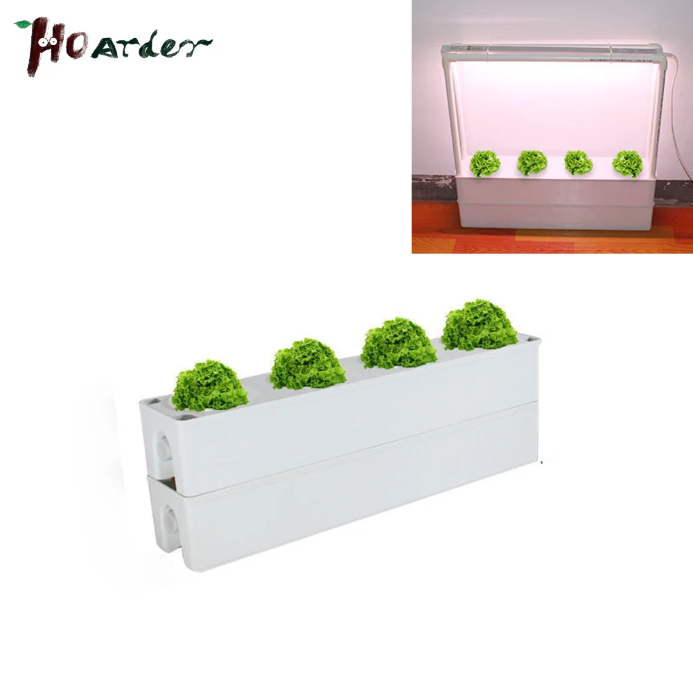 Hydroponics system kit soilless culture equipment family balcony tube planter automatic circulation outdoor flower rack planting