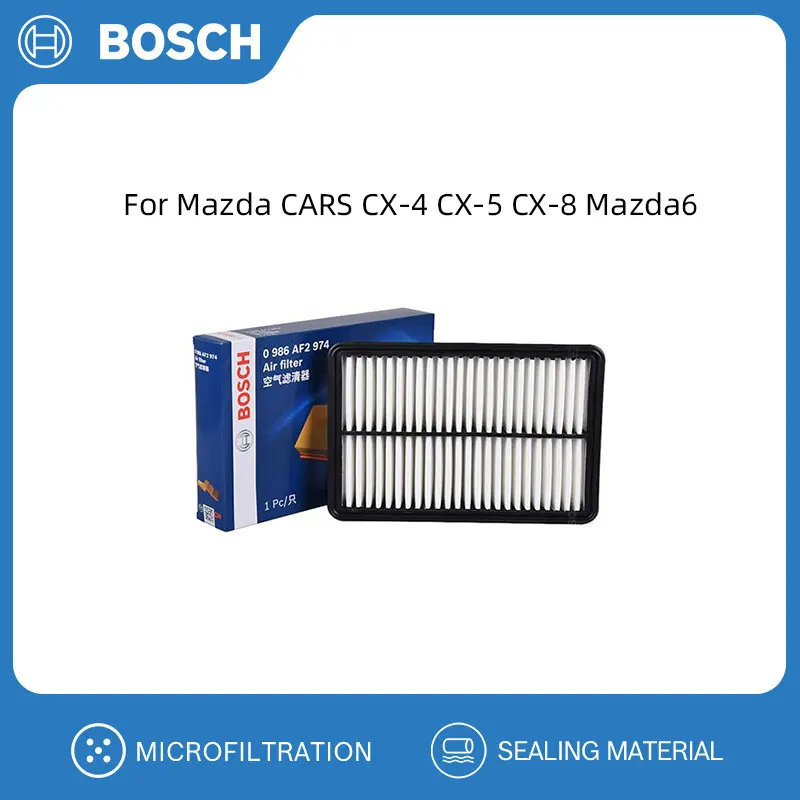 BOSCH  Air Filter For Mazda CARS CX-4 CX-5 CX-8 Mazda6 PE07-13-3A0A