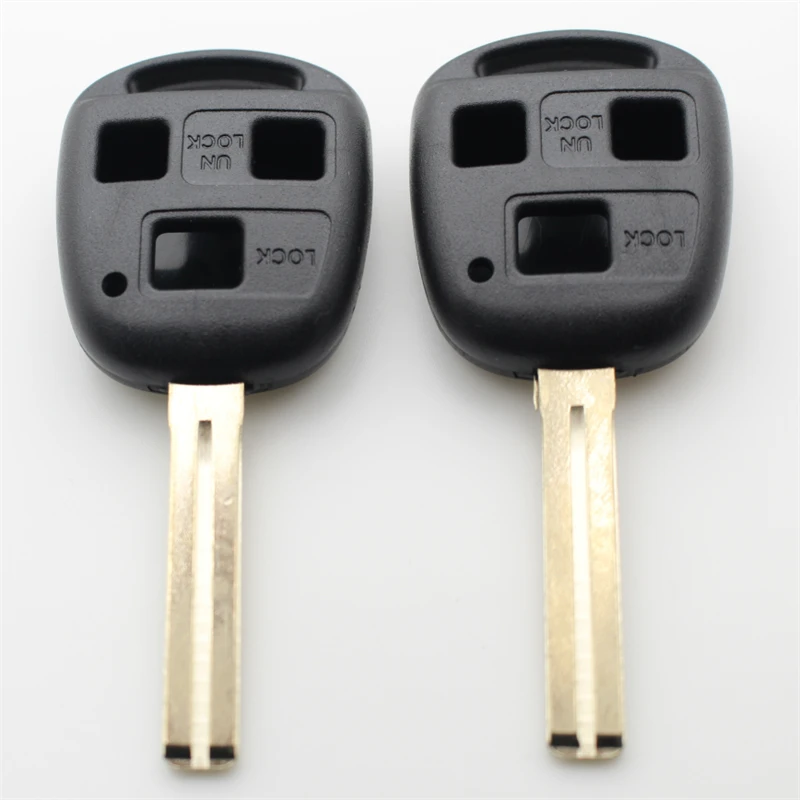 OEM 50Pcs Replacement Case 3Button Transponder Remote Key Shell For Lexus IS200 RX300 ES300 LS400 GX460 TOY48 Blade