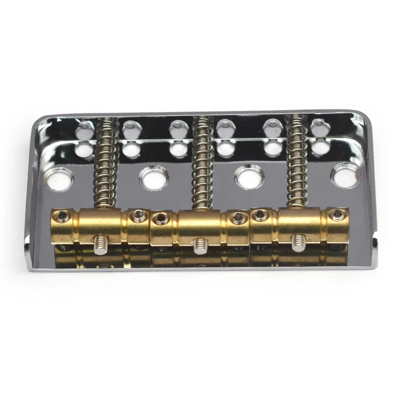 Guitar Fixed Bridge with 3 Brass Saddles, Short Style Bridge String Plate for TL  Electric Guitar Replacement