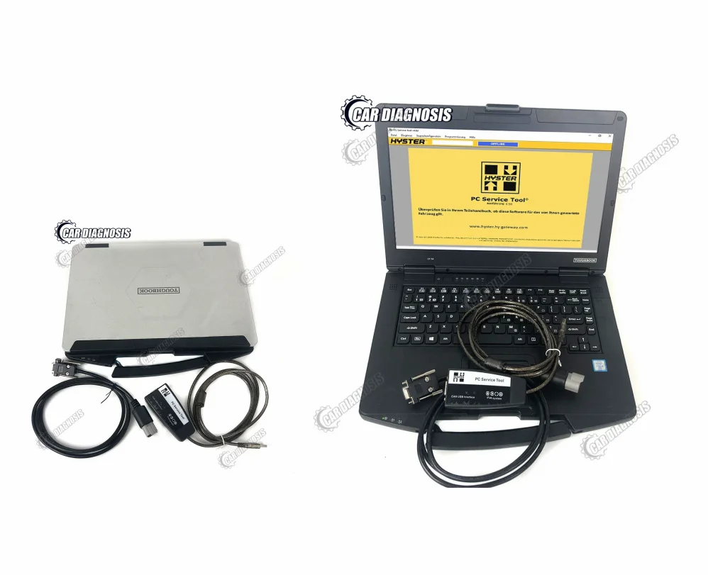 

Forklift truck Yale Hyster PC service Tool Ifak CAN USB system automatic Diagnostic Scanner Tool and CF54 Laptop full set